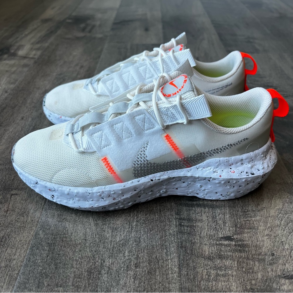 Nike Crater Impact Running Shoes Sneakers Size 8.5 White CW2386-100